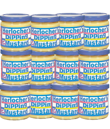 Case of 8oz Herlocher's Dipping Mustard (12 jars)
