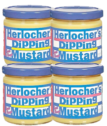 4 Pack of 8oz Herlocher's Dipping Mustard Jars